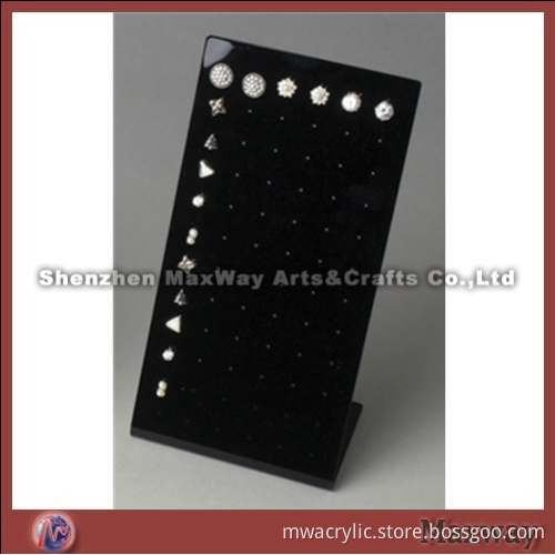 BLack L-shape classic Acrylc/Lucite Jewelry/Earring/ Holder/Display Stand